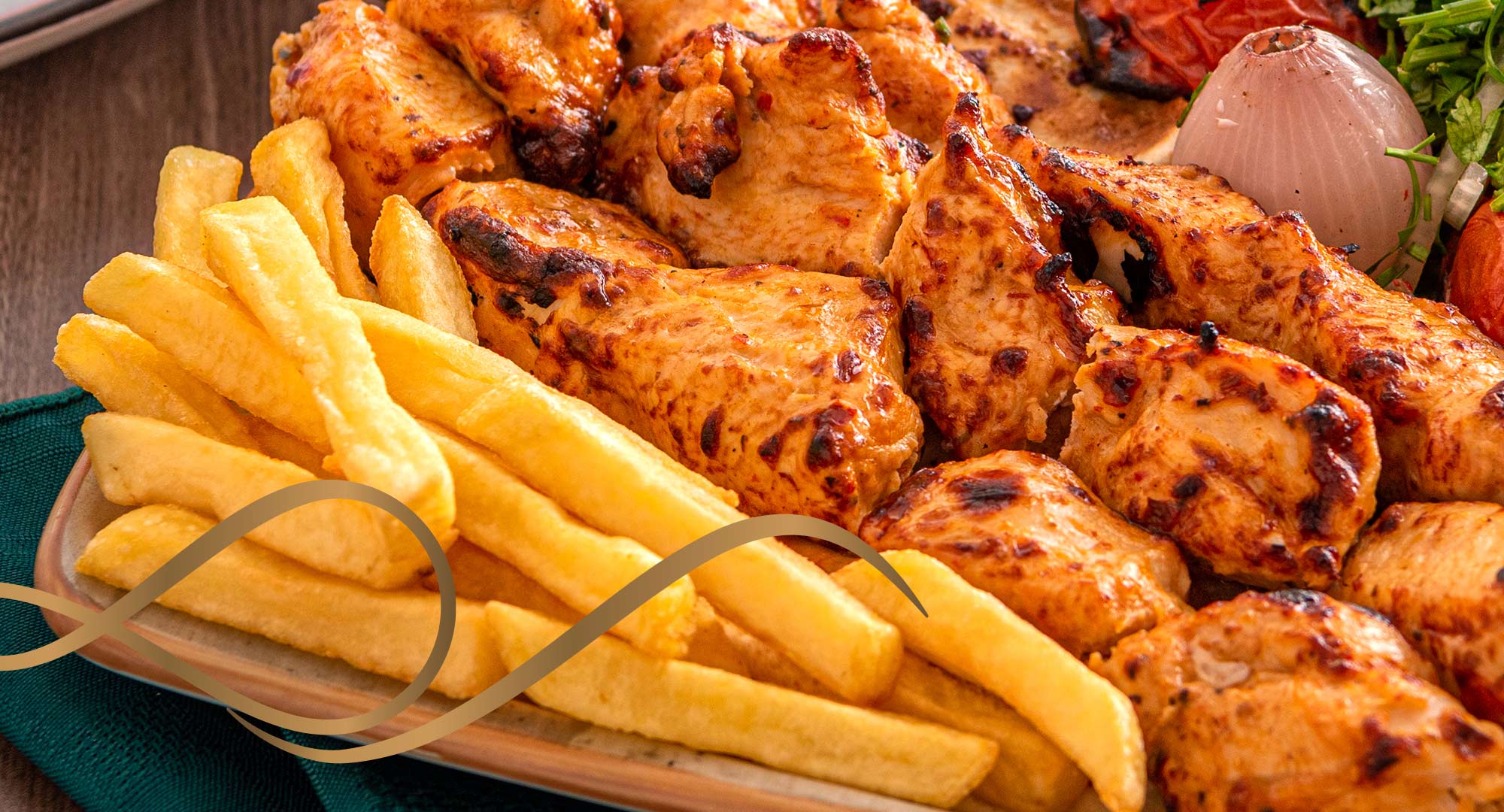 Signature Chicken Tikka Dishes at Al Mashawi Al Halabya
