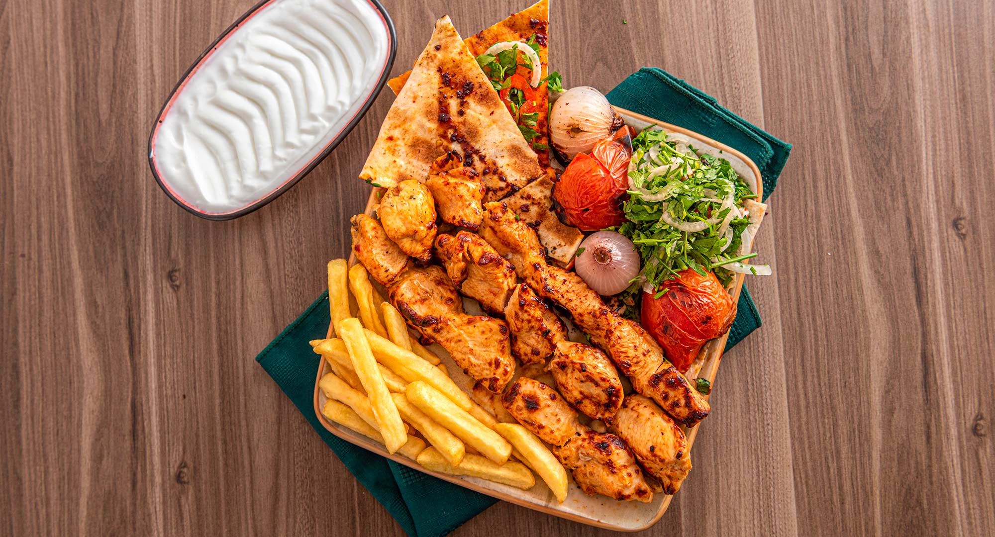 Signature Chicken Tikka Dishes at Al Mashawi Al Halabya